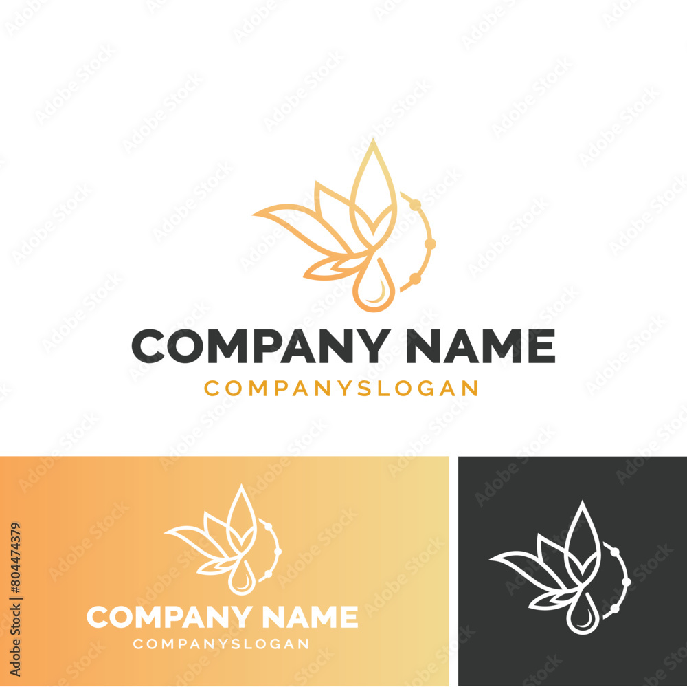 Lotus logo design, vector logo design