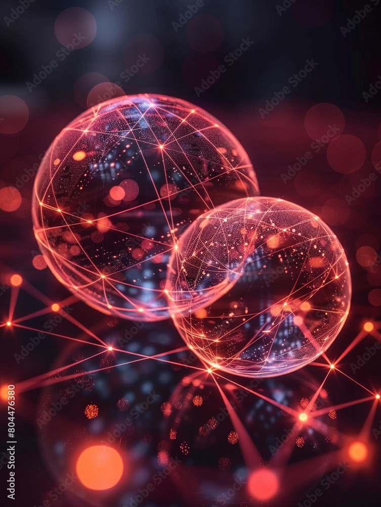 background with spheres background with spheres