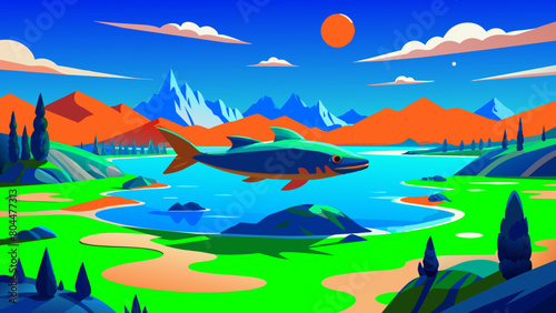  In the extremely barren north, there is a dark sea, which is the Heavenly Pond. There is a fish there, which is several thousand li in breadth