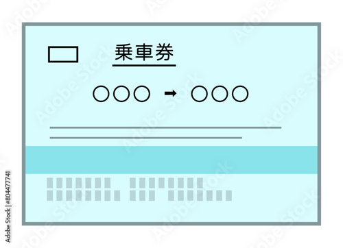 新幹線の乗車券
