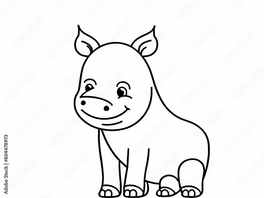 illustration of a hippopotamus art illustration of a hippopotamus art