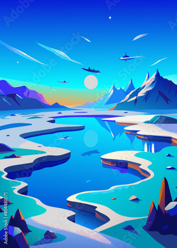  In the extremely barren north, there is a dark sea, which is the Heavenly Pond. There is a fish there, which is several thousand li in breadth
