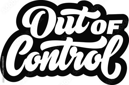 out of control text in calligraphic fonts in black over white, generative ai