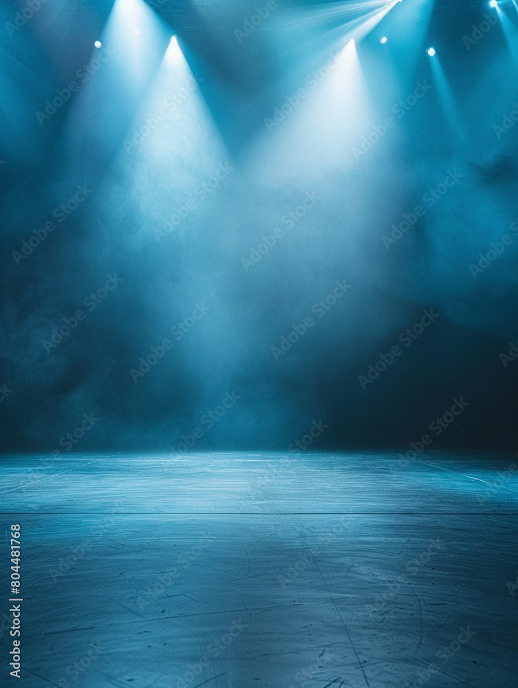 An empty background, like an empty stage, without color, soft light coming from the side