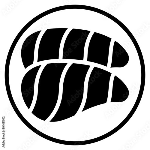 salmon glyph icon