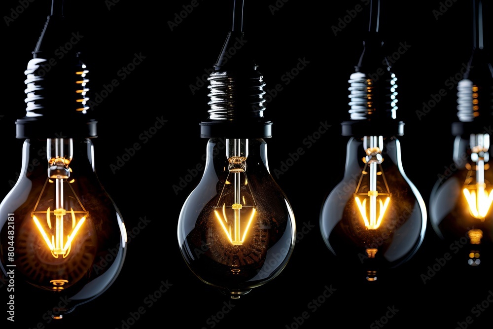 Glowing Light Bulb Flickering Glowing Light Bulb Flickering