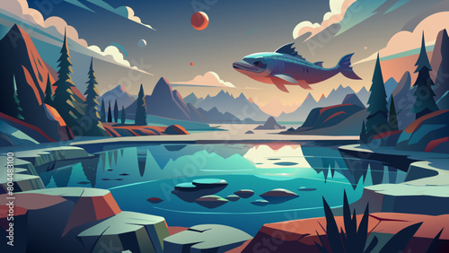  In the extremely barren north, there is a dark sea, which is the Heavenly Pond. There is a fish there, which is several thousand li in breadth