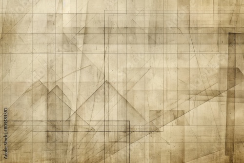 Subtle geometric grid, faded lines, vintage paper texture