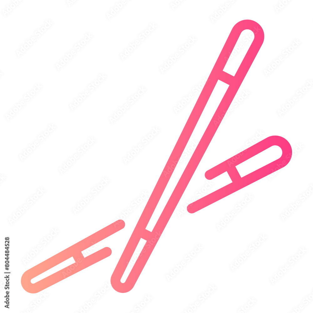 Obraz premium chopsticks gradient icon