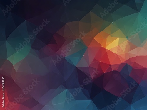 Abstract background with colorful glowing lights. Geometric pattern for background.