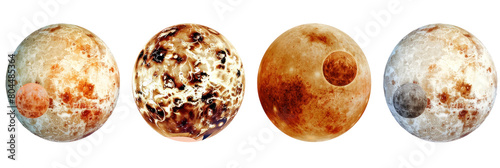 Venus planet texture for an astronomy educational book photo