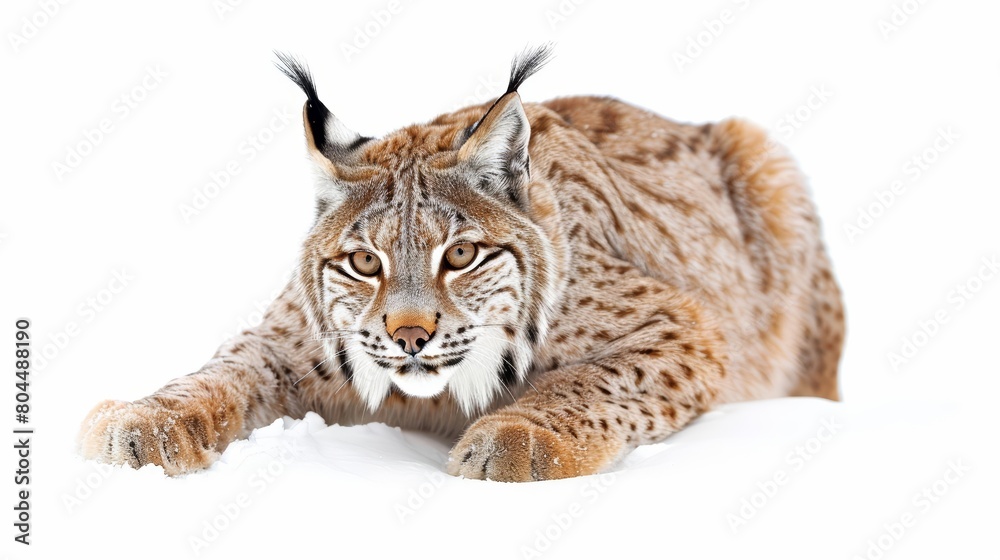 A lynx is a medium-sized wild cat that is native to North America, Europe, and Asia A lynx is a medium-sized wild cat that is native to North America, Europe, and Asia