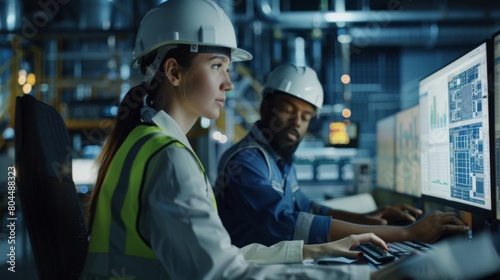 Engineers Working in Control Room