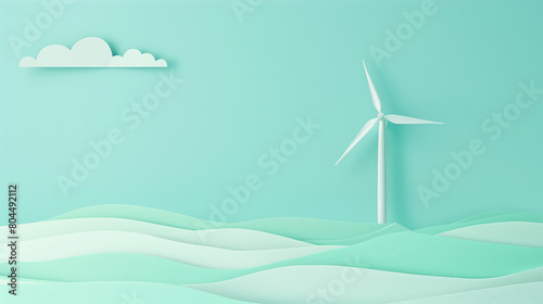 Wind Power Paper Art