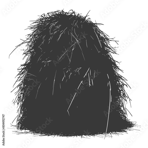 silhouette haystack full black color only