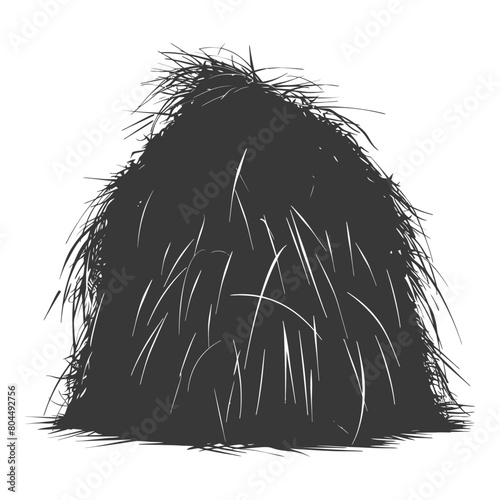 silhouette haystack full black color only