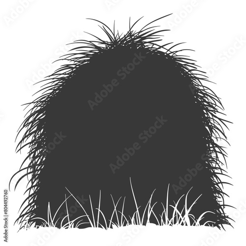 silhouette haystack full black color only