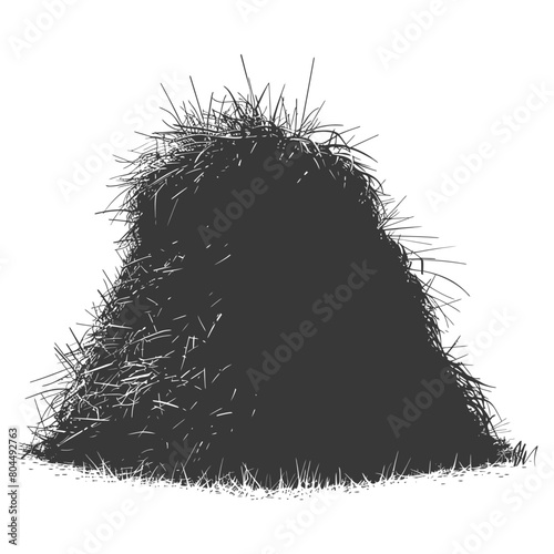 silhouette haystack full black color only