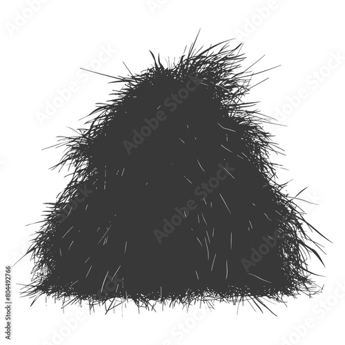 silhouette haystack full black color only