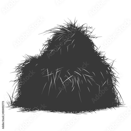 silhouette haystack full black color only
