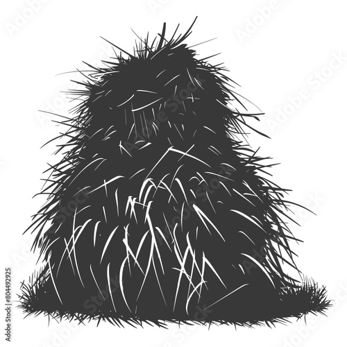 silhouette haystack full black color only