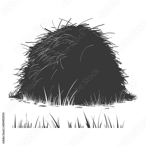 silhouette haystack full black color only