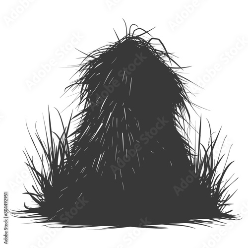 silhouette haystack full black color only