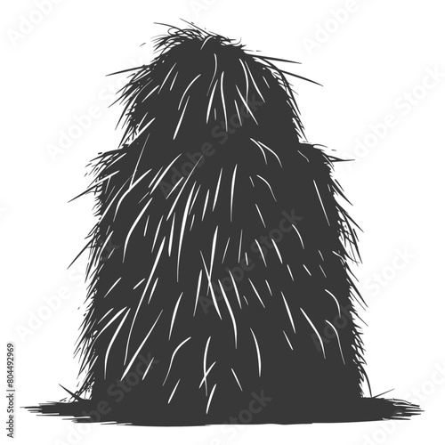 silhouette haystack full black color only