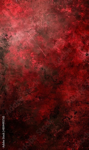 Layers of mystery and symbolism in a thought-provoking dark red abstract composition 