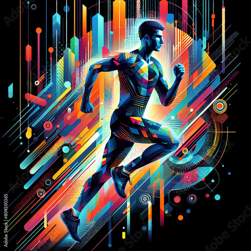 Athlete Person illustration