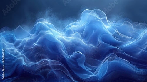 Computer Generated Image of a Wave in the Ocean photo