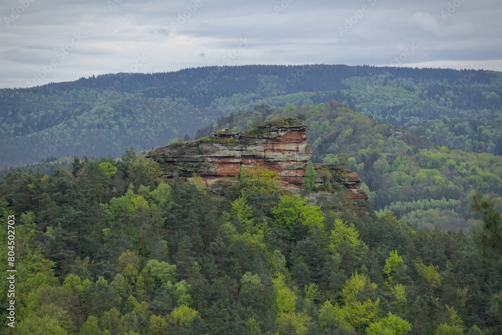 A sandstone formation in the Palatinate forest