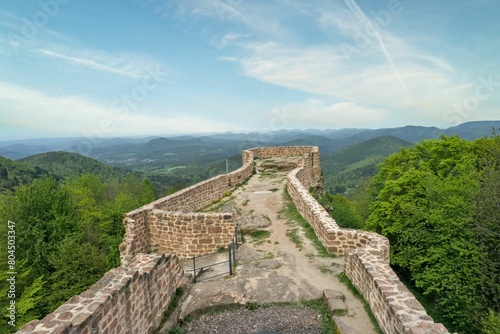 The Wegelnburg, a castle ruin at the french-german border in the Palatinate Forest