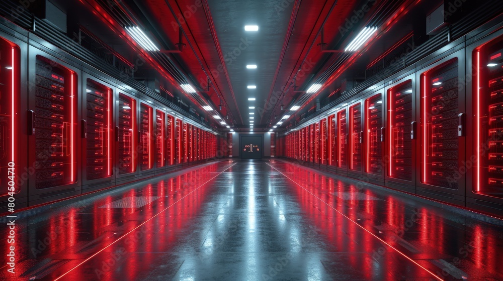 Multi-tiered data centers offering varied levels of service and security for different needs. Photorealistic. HD. Multi-tiered data centers offering varied levels of service and security for different needs. Photorealistic. HD.