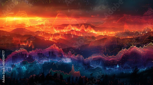 Show a stratified representation of investment strategies, with each layer representing different approaches like value investing, growth investing, and speculative trading. photo