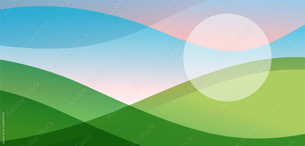 Obraz premium Abstract landscape illustration