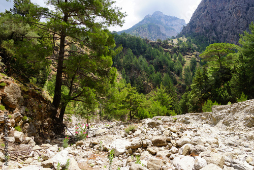 The Samaria Gorge is a National Park of Greece since 1962 on the island of Crete.