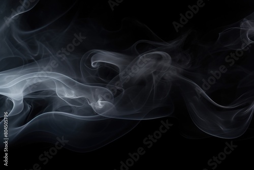 smoke on black background