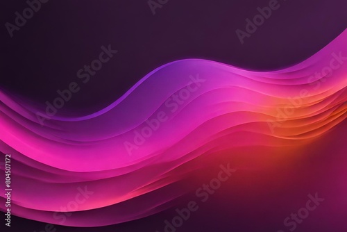 Abstract grainy gradient background purple pink orange black glowing color wave dark backdrop noise texture banner poster header design