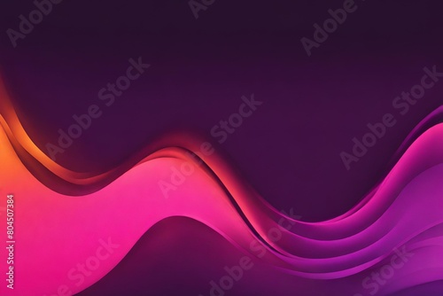 Abstract grainy gradient background purple pink orange black glowing color wave dark backdrop noise texture banner poster header design