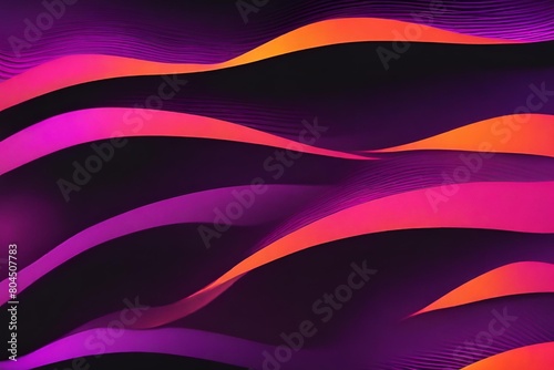Abstract grainy gradient background purple pink orange black glowing color wave dark backdrop noise texture banner poster header design