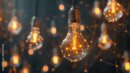 Glowing Lightbulbs with Digital Points