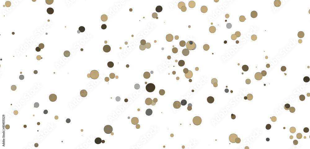 Cascading Celebration: Striking 3D Illustration Showcasing an Abundance of gold Confetti Cascading Celebration: Striking 3D Illustration Showcasing an Abundance of gold Confetti