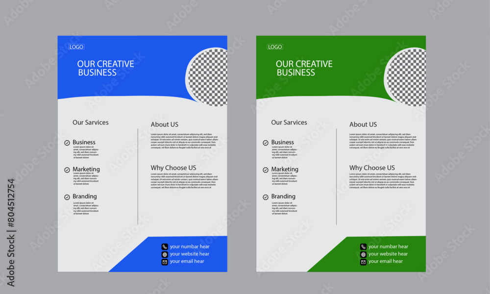 creative modern a bundle of 2 templates of colors different creative modern a bundle of 2 templates of colors different