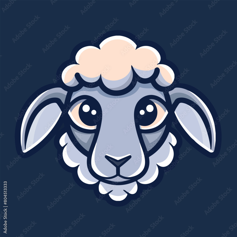 Sheep Head Mascot Vector illustration Sheep Head Mascot Vector illustration