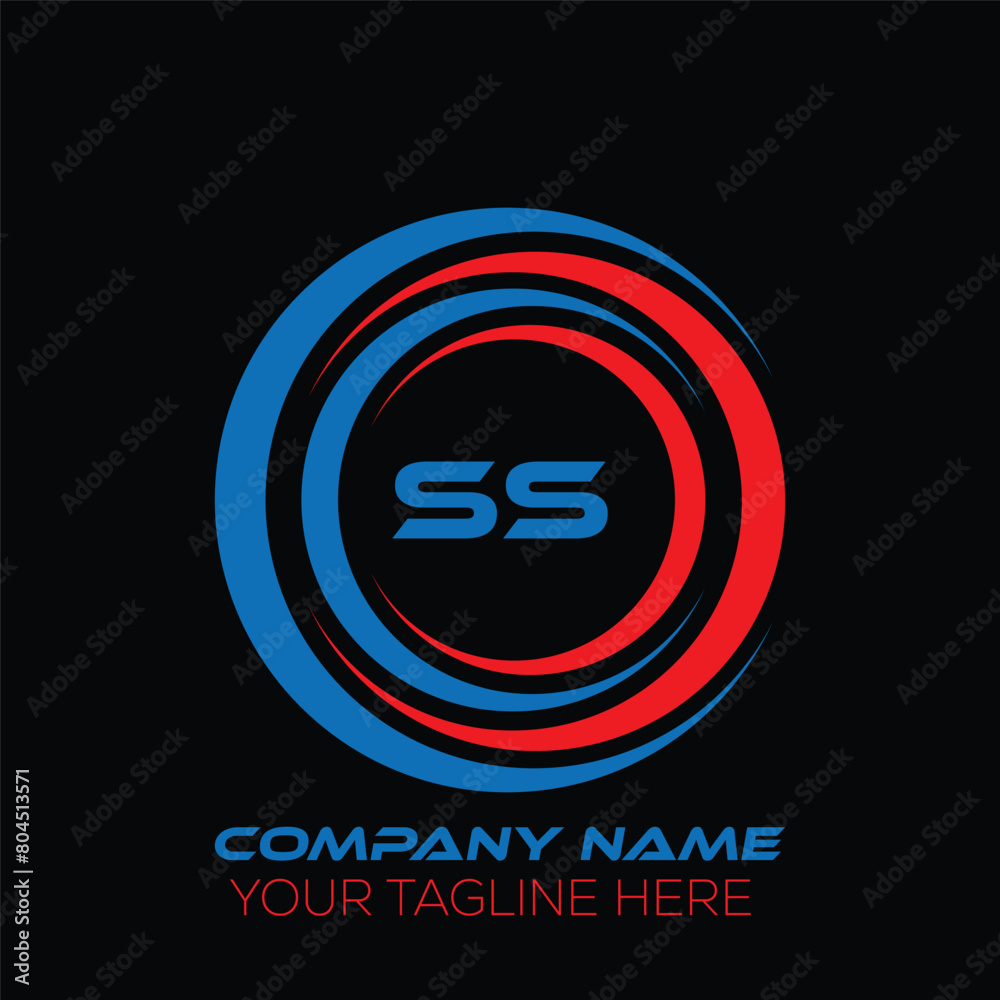 SS letter logo creative design. SS unique design. SS letter logo design on black background. SS letter logo creative design. SS unique design. SS letter logo design on black background.