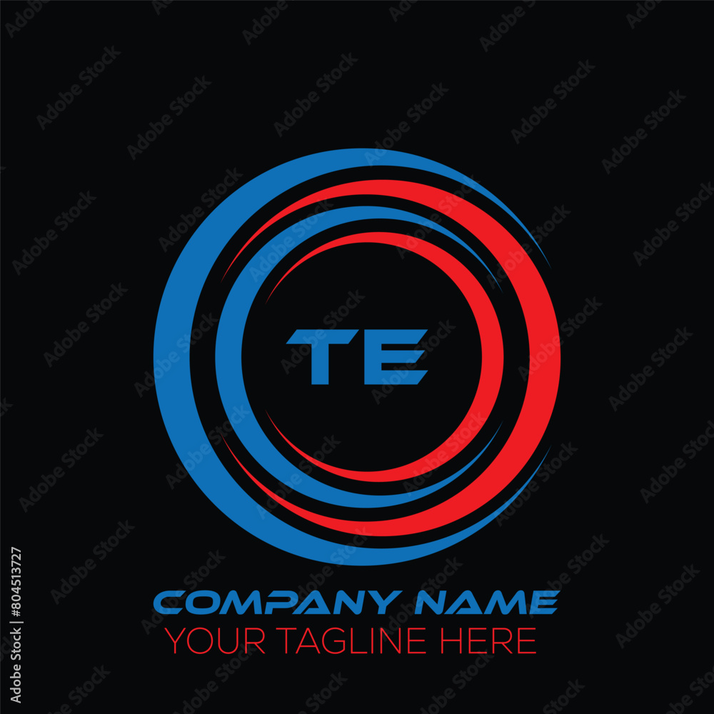 TE letter logo creative design. TE unique design. TE letter logo design on black background. TE letter logo creative design. TE unique design. TE letter logo design on black background.