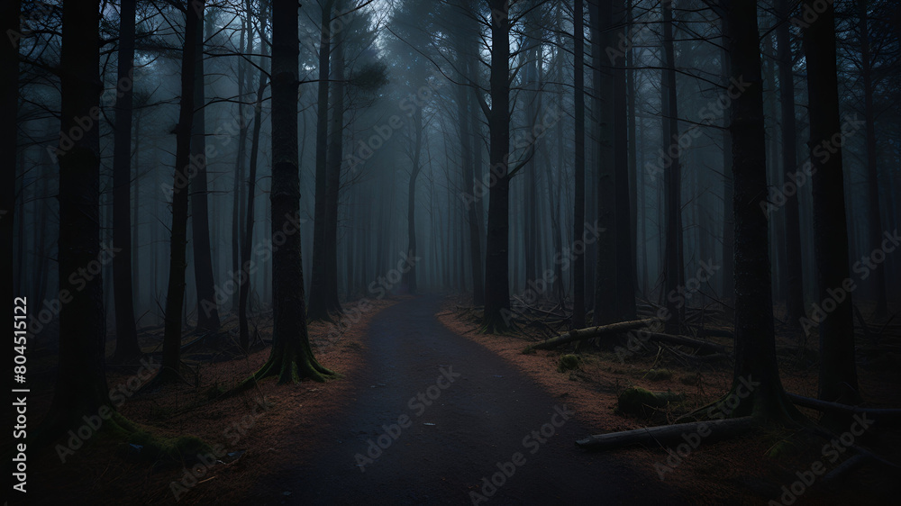 Fototapeta premium fog in the forest