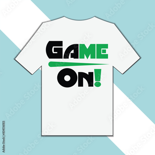 Gaming typography vector t-shirt design