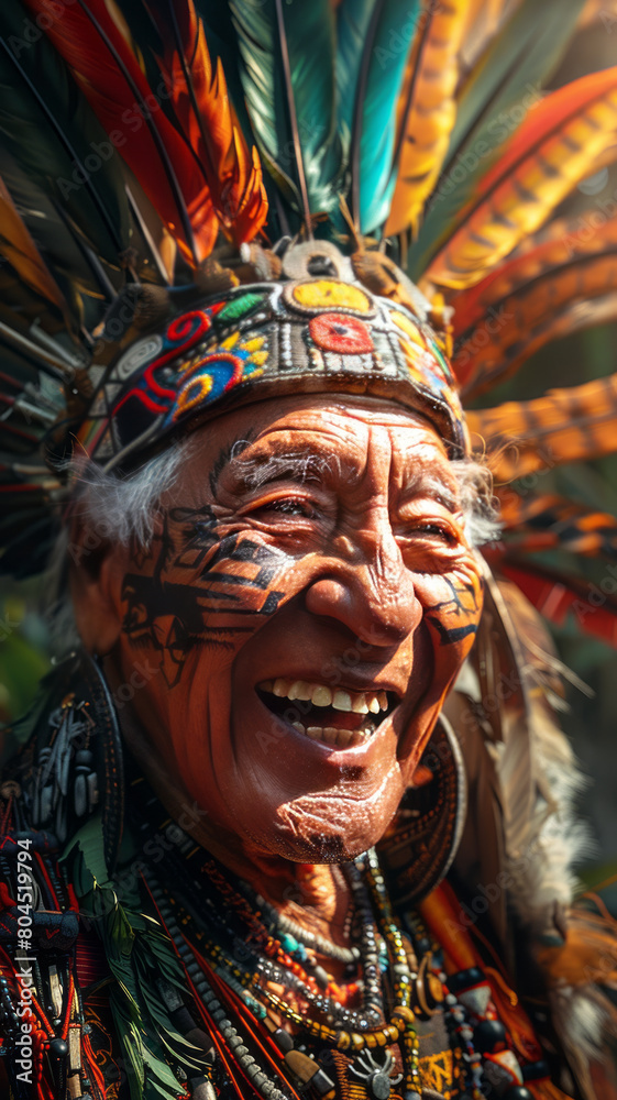 a man from mayan civilaization laughing .generative ai a man from mayan civilaization laughing .generative ai